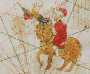 The Three Kings from Gabriel Vallseca's 1439 Map