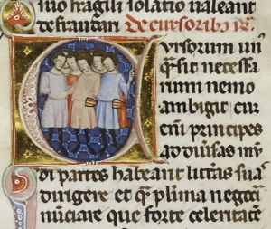 The institution of a group of runners for the king of Mallorca from the "Leges Palatinae" - a book of laws issued in 1337 to help run the court of Jaume III of Mallorca (available online from the University of Trier).